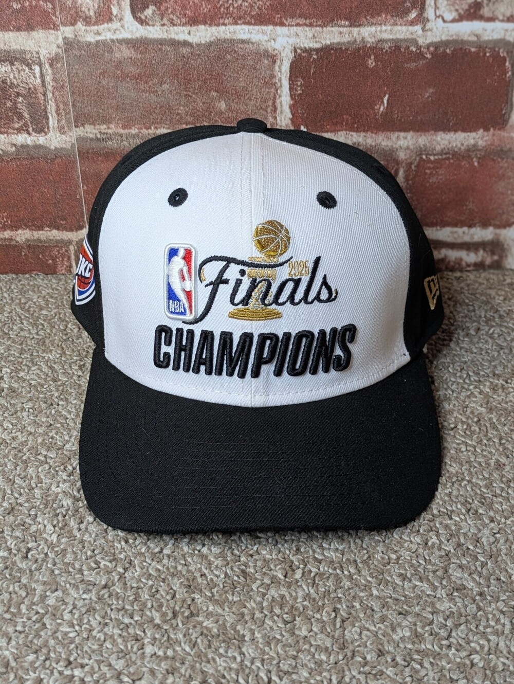 New Era 9SEVENTY Hat OSFM Oklahoma City Thunder 2025 NBA Finals Champions White